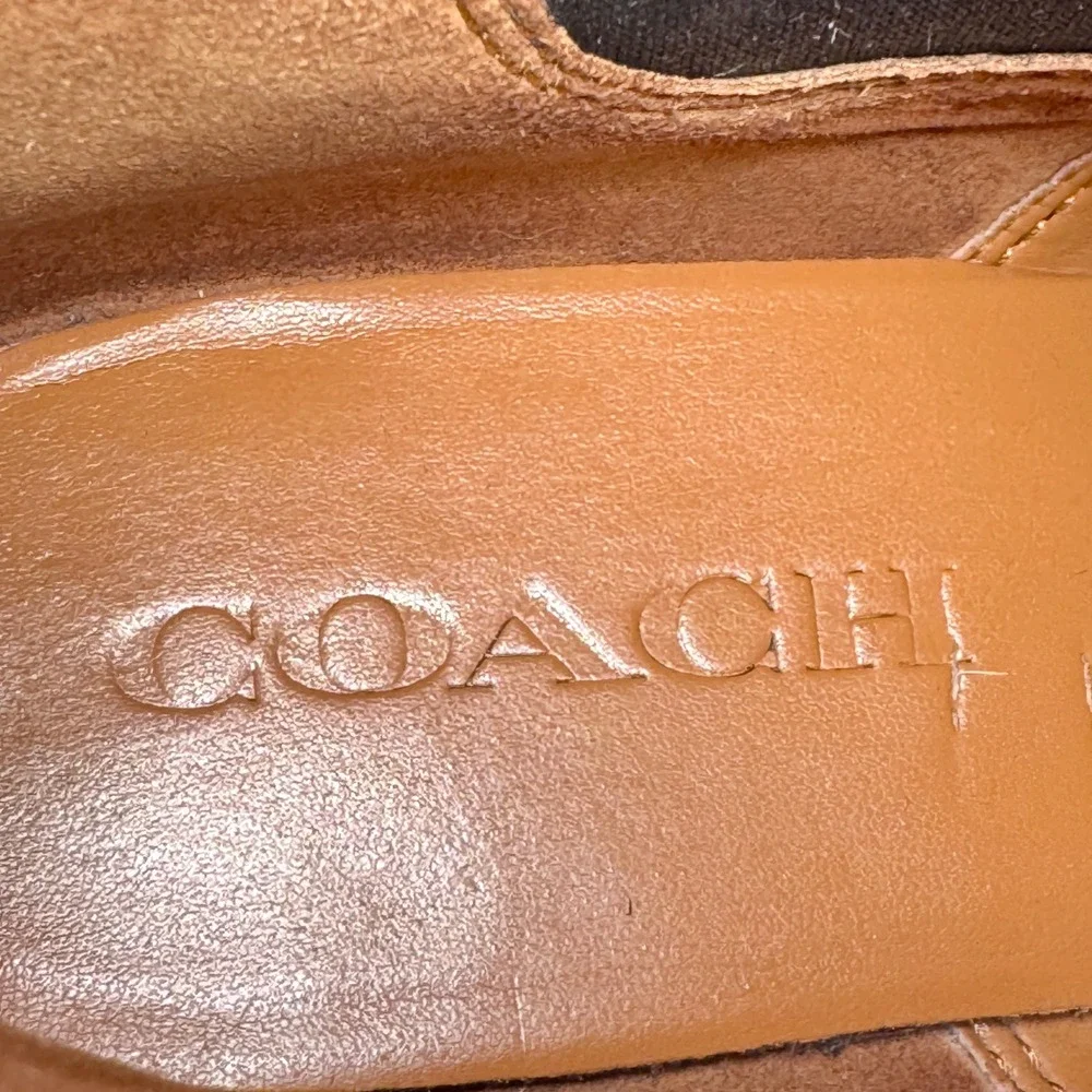Coach black leather